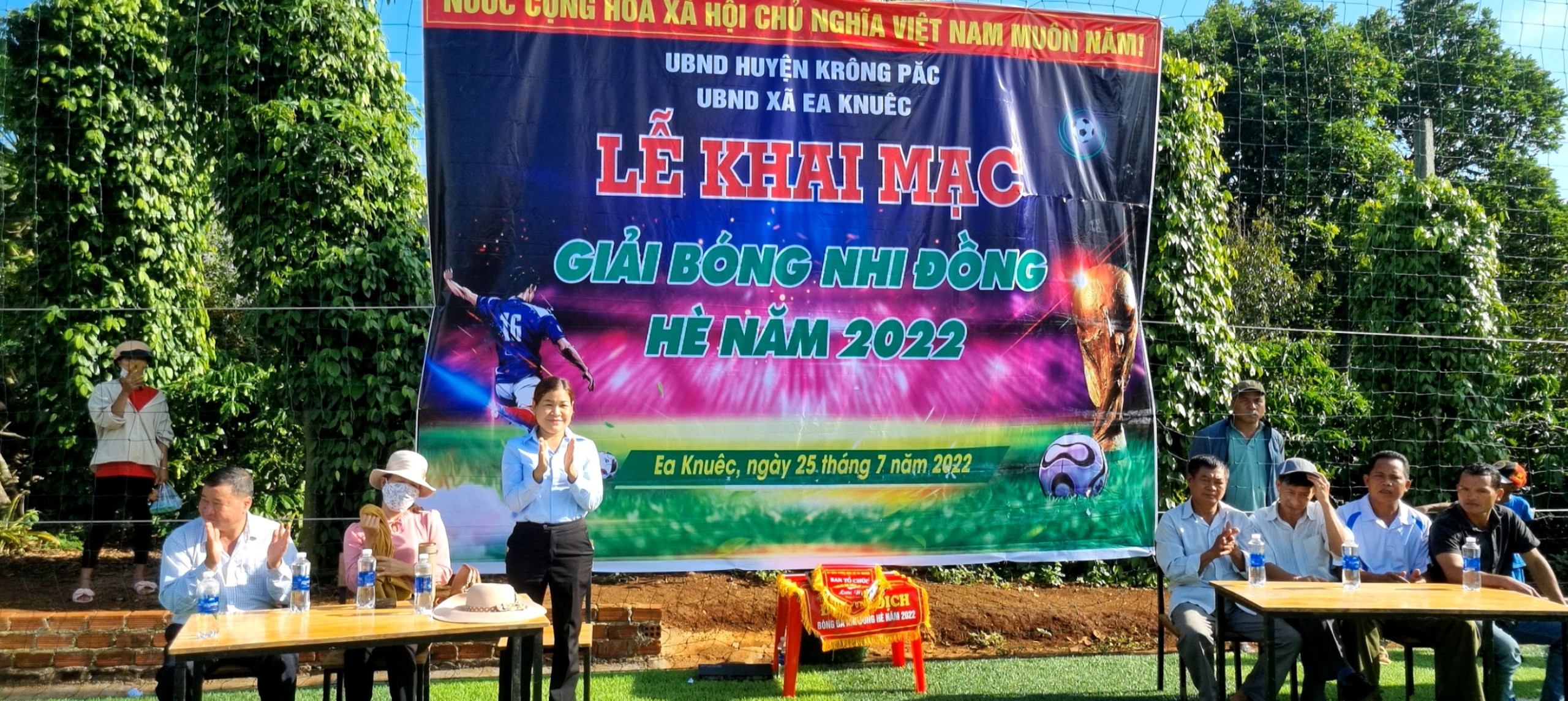 XÃ EA KNUẾC KHAI MẠC GIẢI BÓNG ĐÁ NHI ĐỒNG HÈ 2022